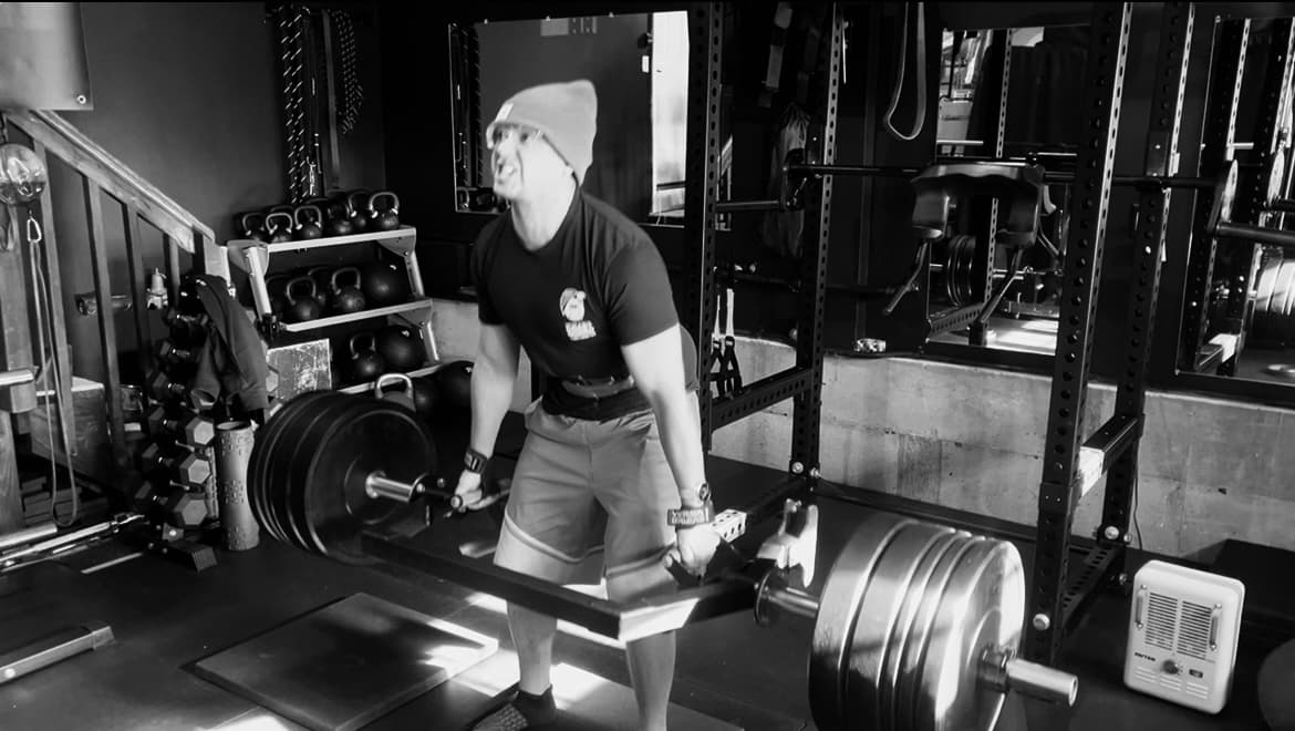 Adult client deadlifting at Take5 Athletics